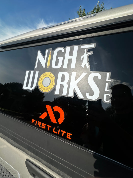 Night Works Sticker - Big