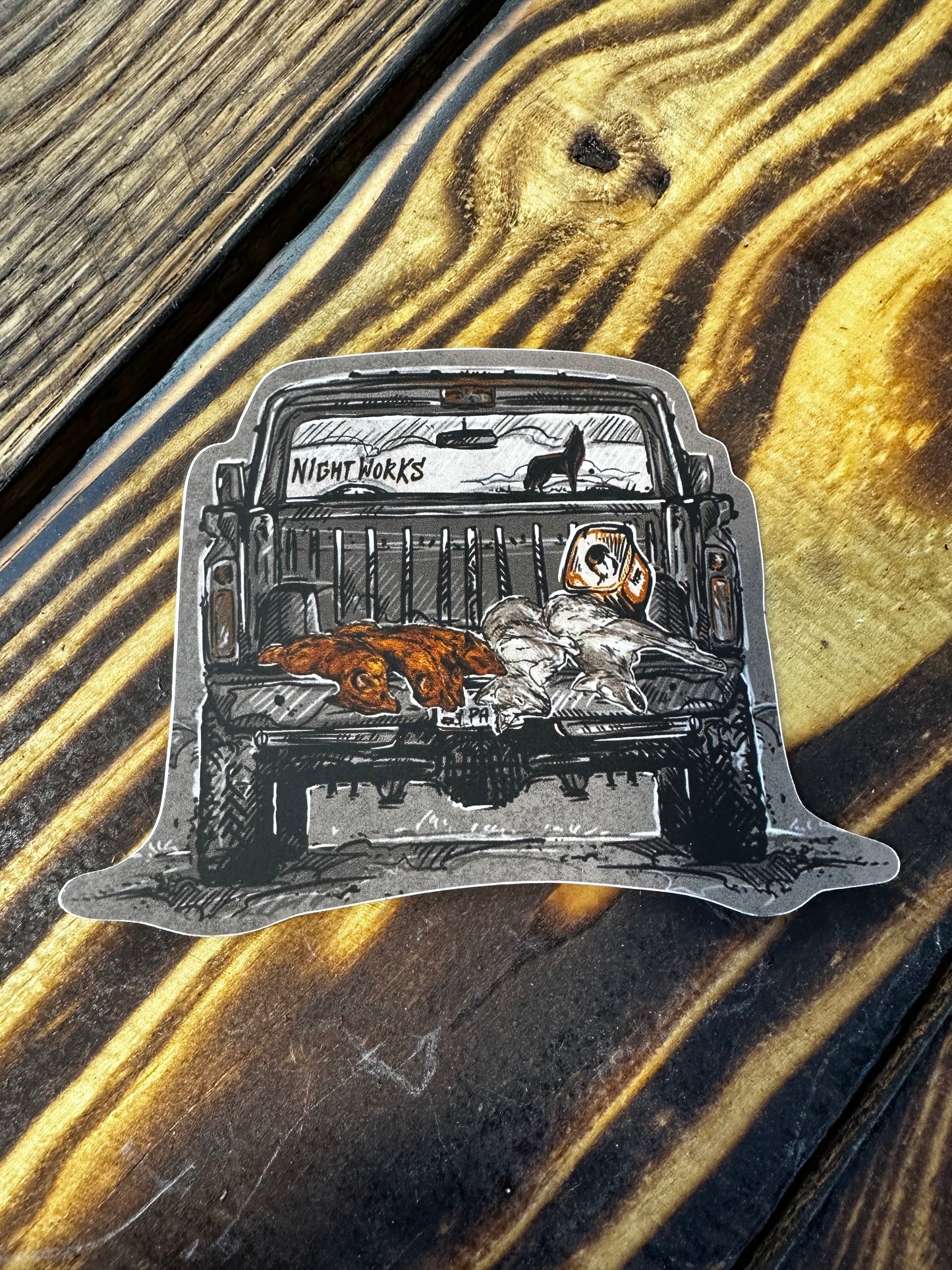 Haulin’ Fur Small Sticker