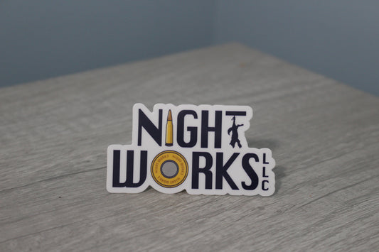 Night Works Sticker - Small